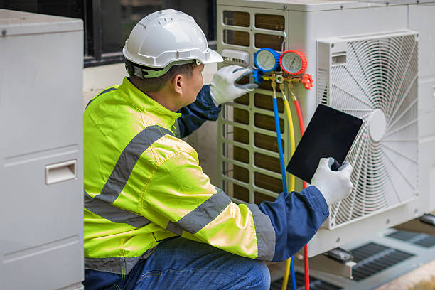 Professional Ductwork Repair technician working in Caddo, OK